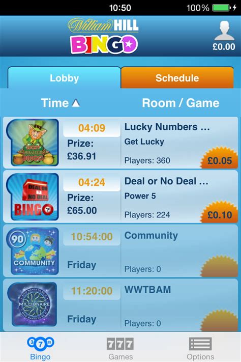 app william hill bingo  Some competing brands offer more betting markets and better bonuses, however